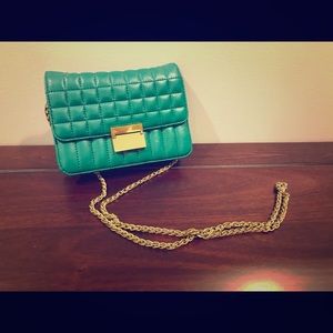 J Crew Leather Quilted Mini Purse